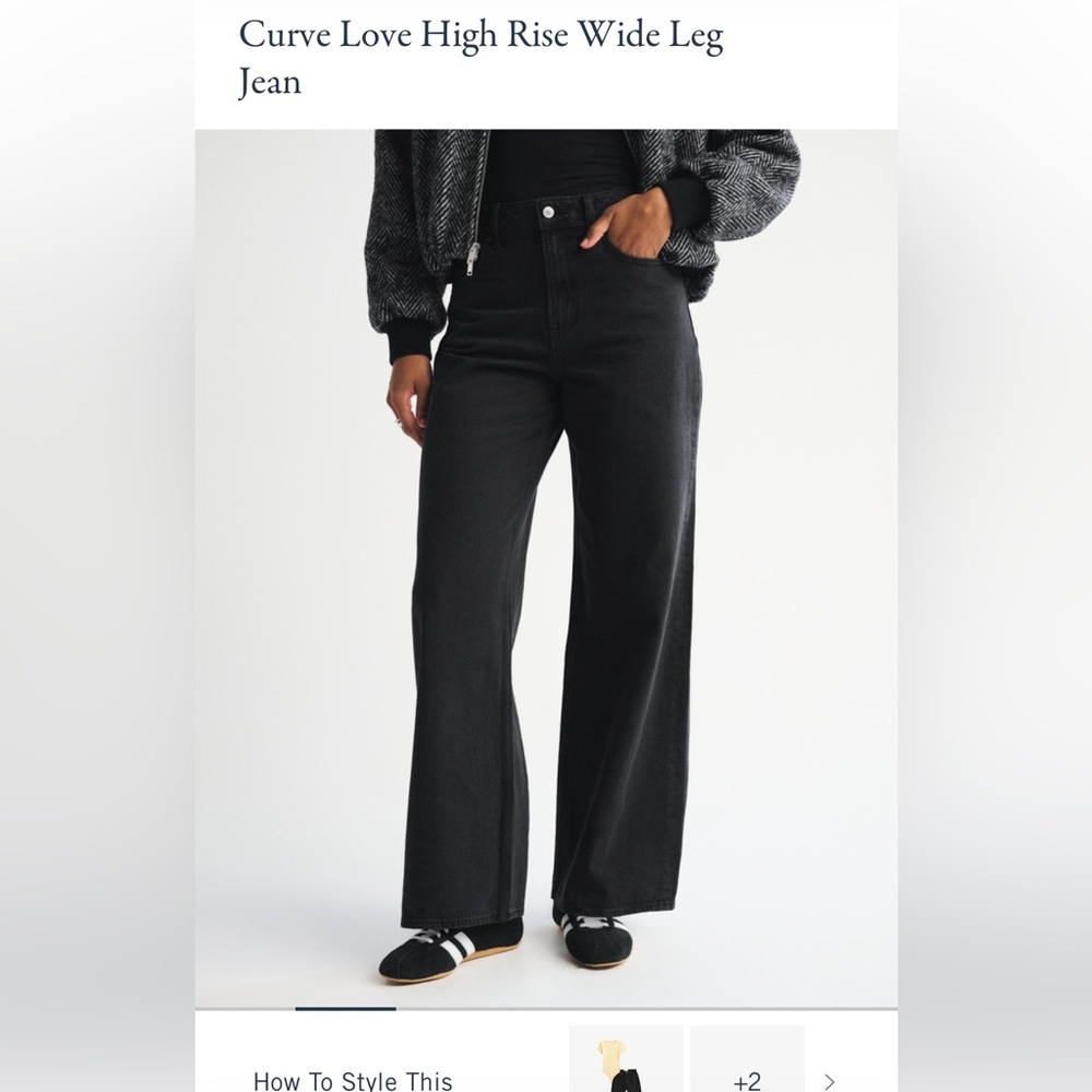 Abercrombie High Rise Wide Leg - Picture 4 of 5